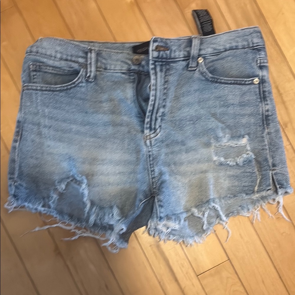 Kendall & Kylie Blue Distressed Jean Shorts